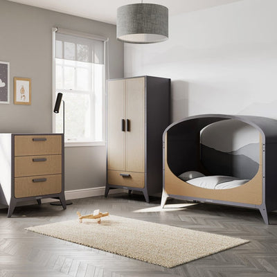 Bambinista-SNUZ-Furniture-SNUZFINO 2pc Nursery Furniture Set + Toddler Set - Slate