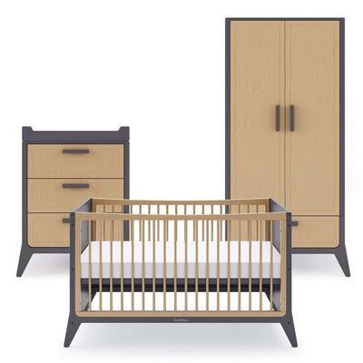 Bambinista-SNUZ-Furniture-SNUZFINO 3pc Nursery Furniture Set + Toddler Set - Slate