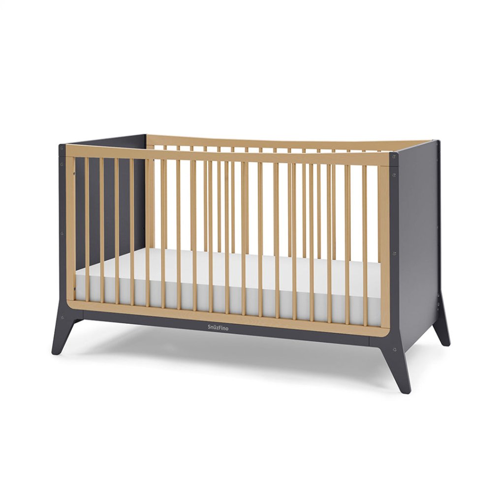 Bambinista-SNUZ-Furniture-SNUZFINO Cot Bed - Slate