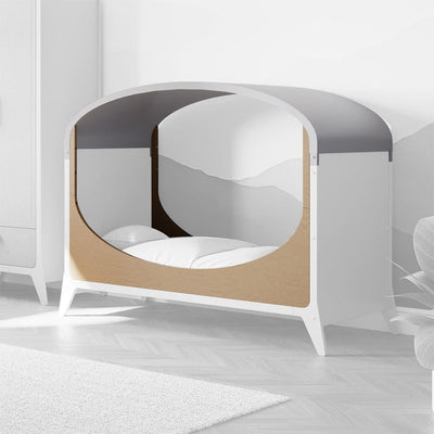Bambinista-SNUZ-Furniture-SNUZFINO Cot Bed Toddler Kit - Dove