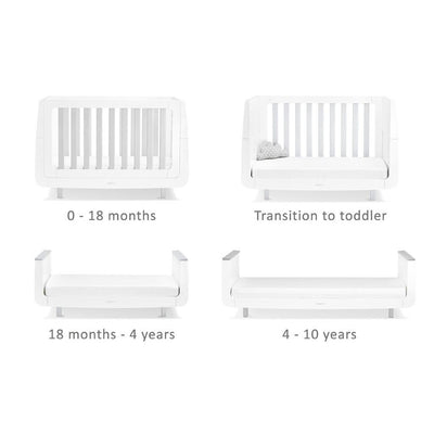 Bambinista-SNUZ-Furniture-SnuzKot Mode Cot Bed – Grey