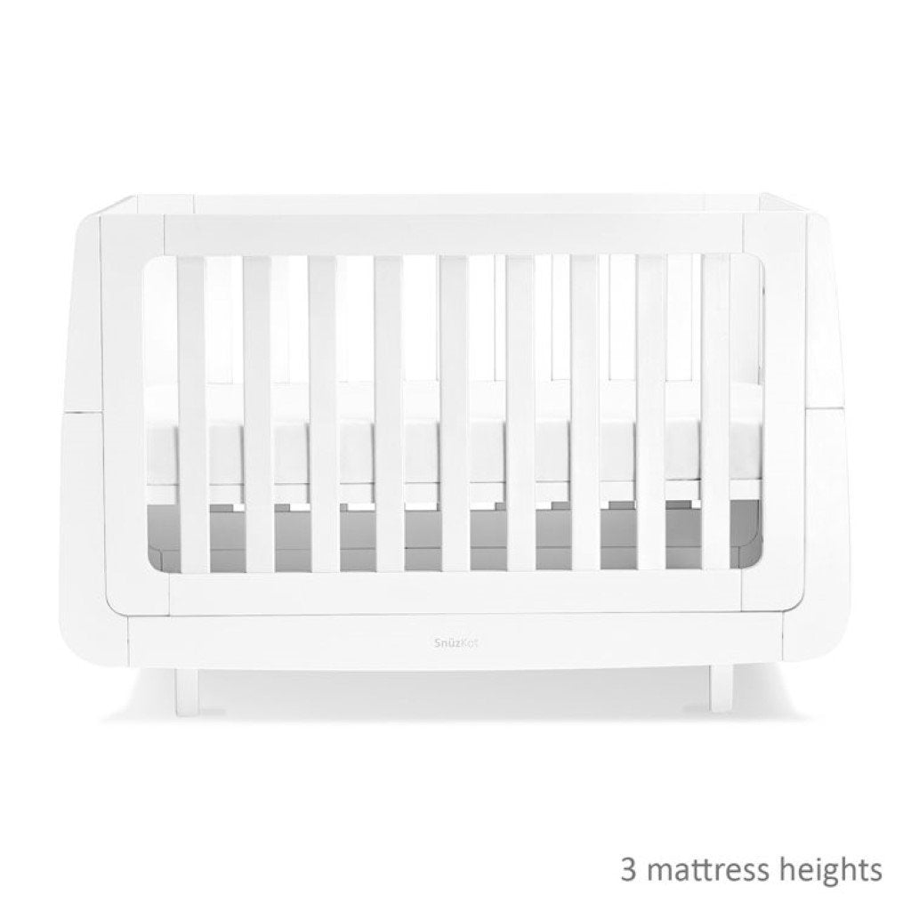 Bambinista-SNUZ-Furniture-SnuzKot Mode Cot Bed – White