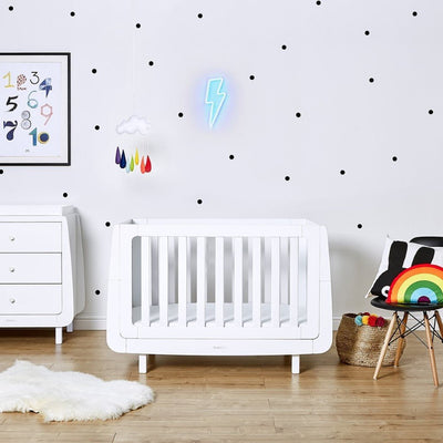 Bambinista-SNUZ-Furniture-SnuzKot Mode Cot Bed – White