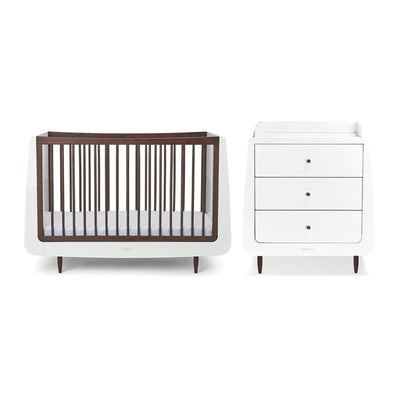 Bambinista-SNUZ-Furniture-SnuzKot Skandi 2 Piece Nursery Furniture Set - Ebony