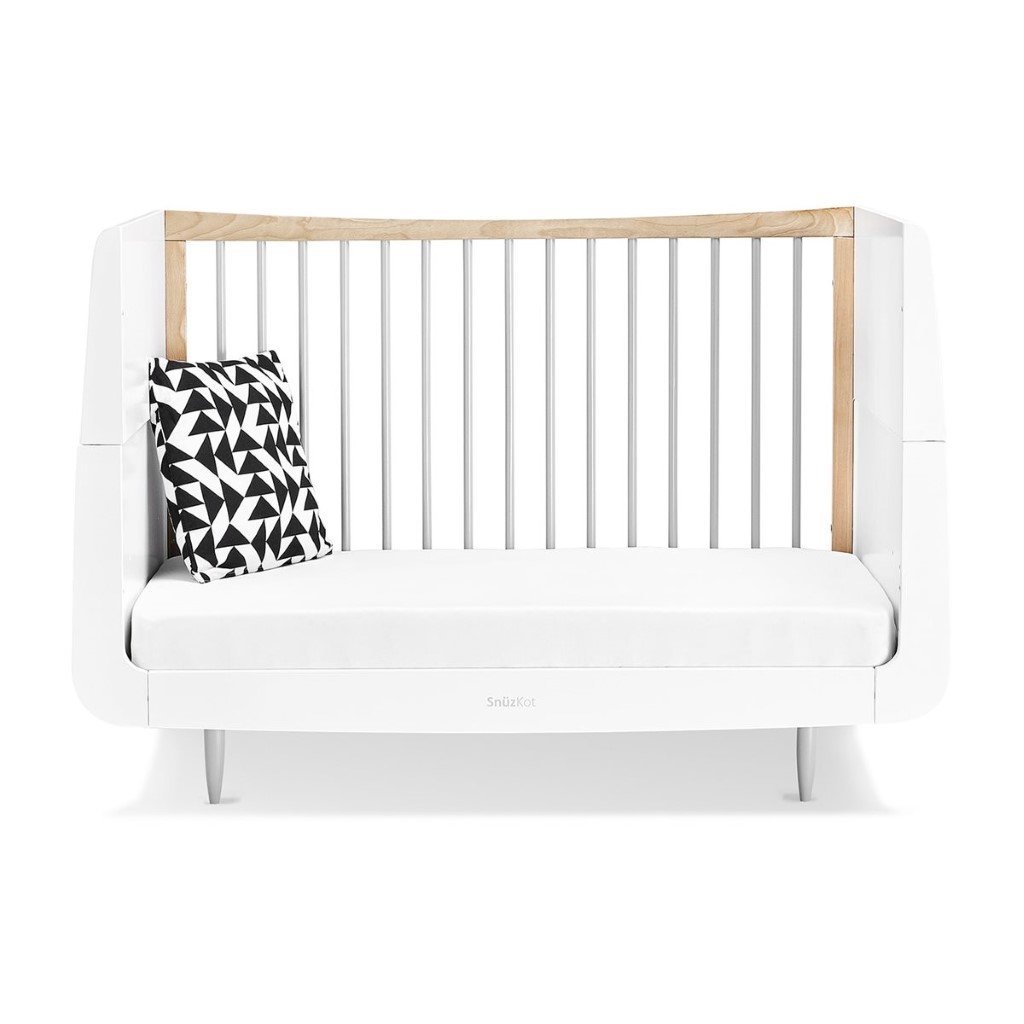 Bambinista-SNUZ-Furniture-SnuzKot Skandi 2 Piece Nursery Furniture Set  - Grey