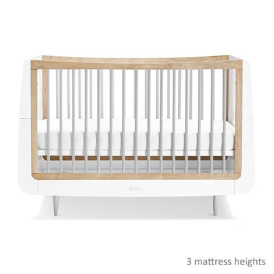 Bambinista-SNUZ-Furniture-SnuzKot Skandi 2 Piece Nursery Furniture Set  - Grey