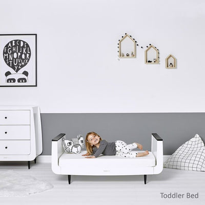 Bambinista-SNUZ-Furniture-SnuzKot Skandi 2 Piece Nursery Furniture Set - Mono