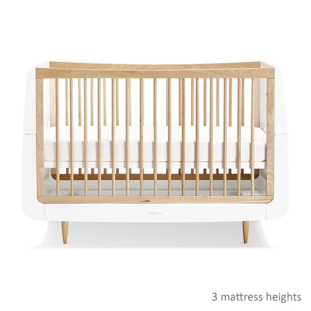 Bambinista-SNUZ-Furniture-SnuzKot Skandi 2 Piece Nursery Furniture Set - Natural