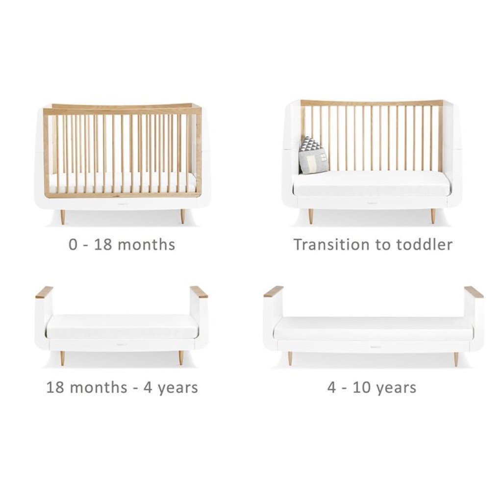 Bambinista-SNUZ-Furniture-SnuzKot Skandi 2 Piece Nursery Furniture Set - Natural