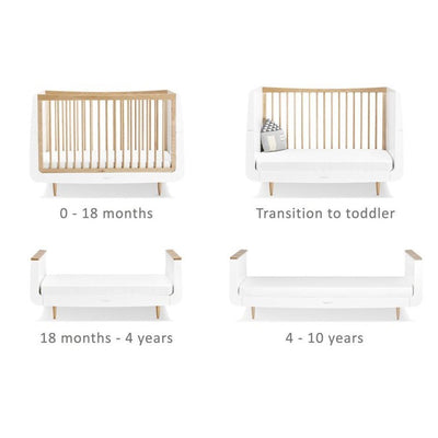 Bambinista-SNUZ-Furniture-SnuzKot Skandi 2 Piece Nursery Furniture Set - Natural