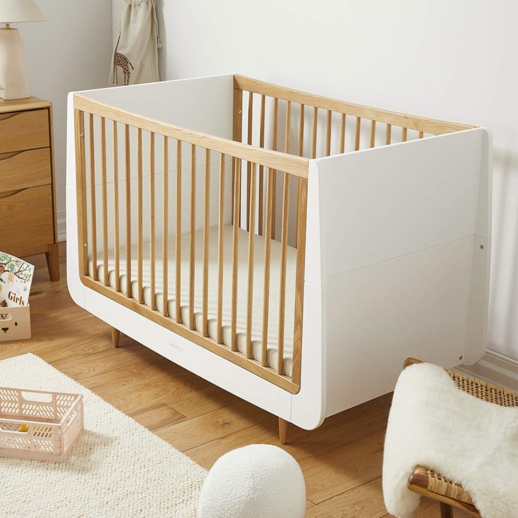 Bambinista-SNUZ-Furniture-SnuzKot Skandi 2 Piece Nursery Furniture Set - Oak