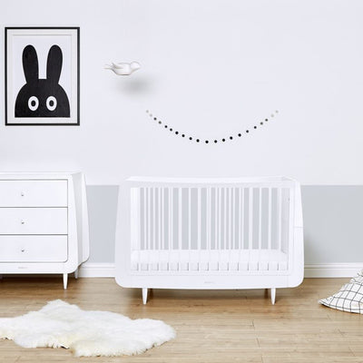 Bambinista-SNUZ-Furniture-SnuzKot Skandi 2 Piece Nursery Furniture Set - White