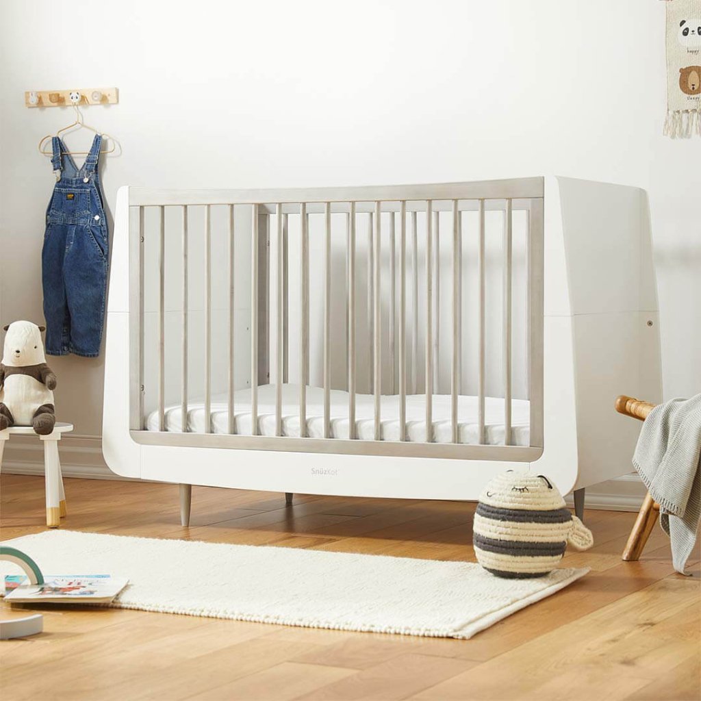Bambinista-SNUZ-Furniture-SnuzKot Skandi Cot Bed - Silver Birch