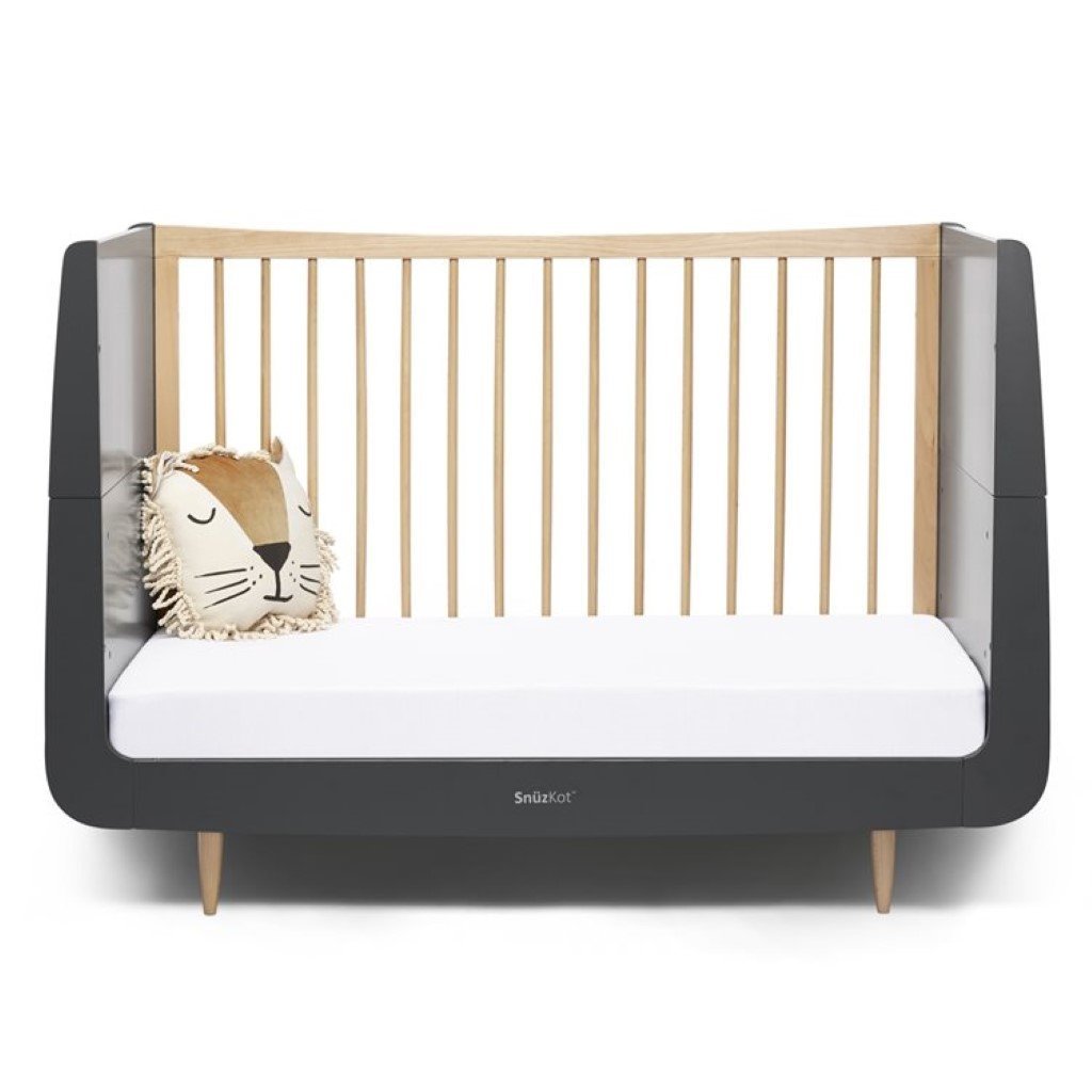 Bambinista-SNUZ-Furniture-SnuzKot Skandi Cot Bed - Slate