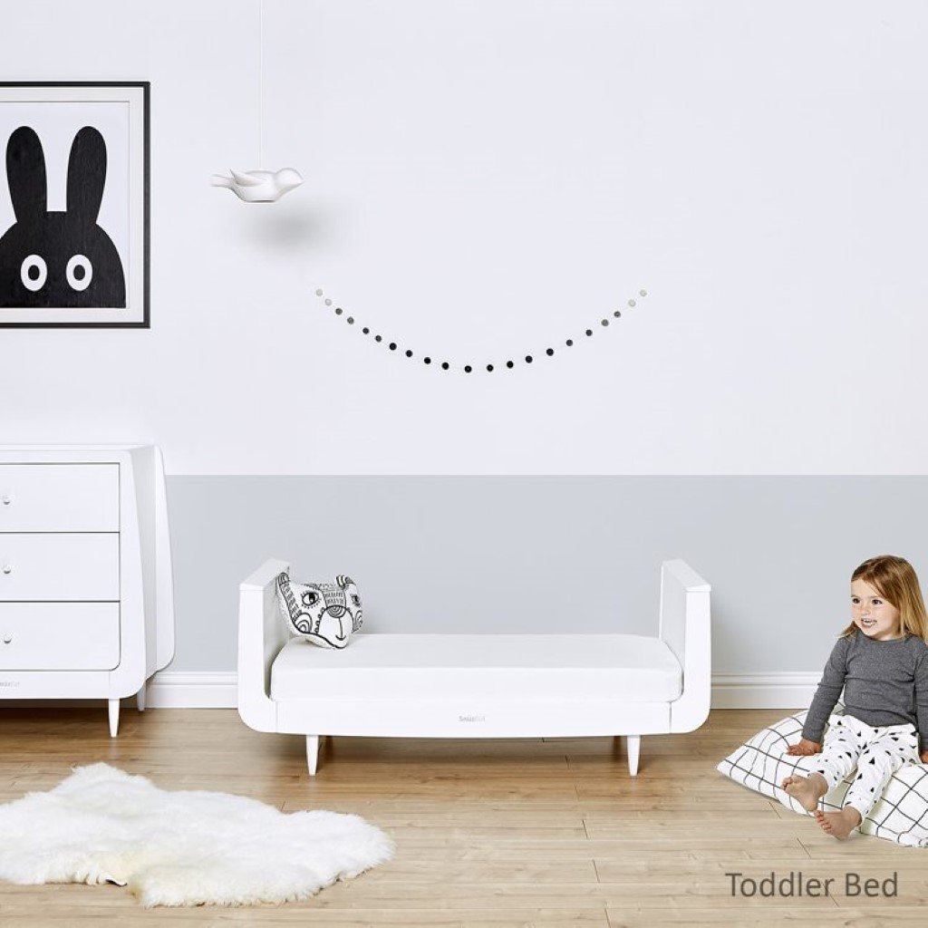 Bambinista-SNUZ-Furniture-SnuzKot Skandi Cot Bed - White