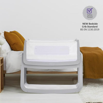 Bambinista-SNUZ-Furniture-SnuzPod⁴ Bedside Crib - Dove