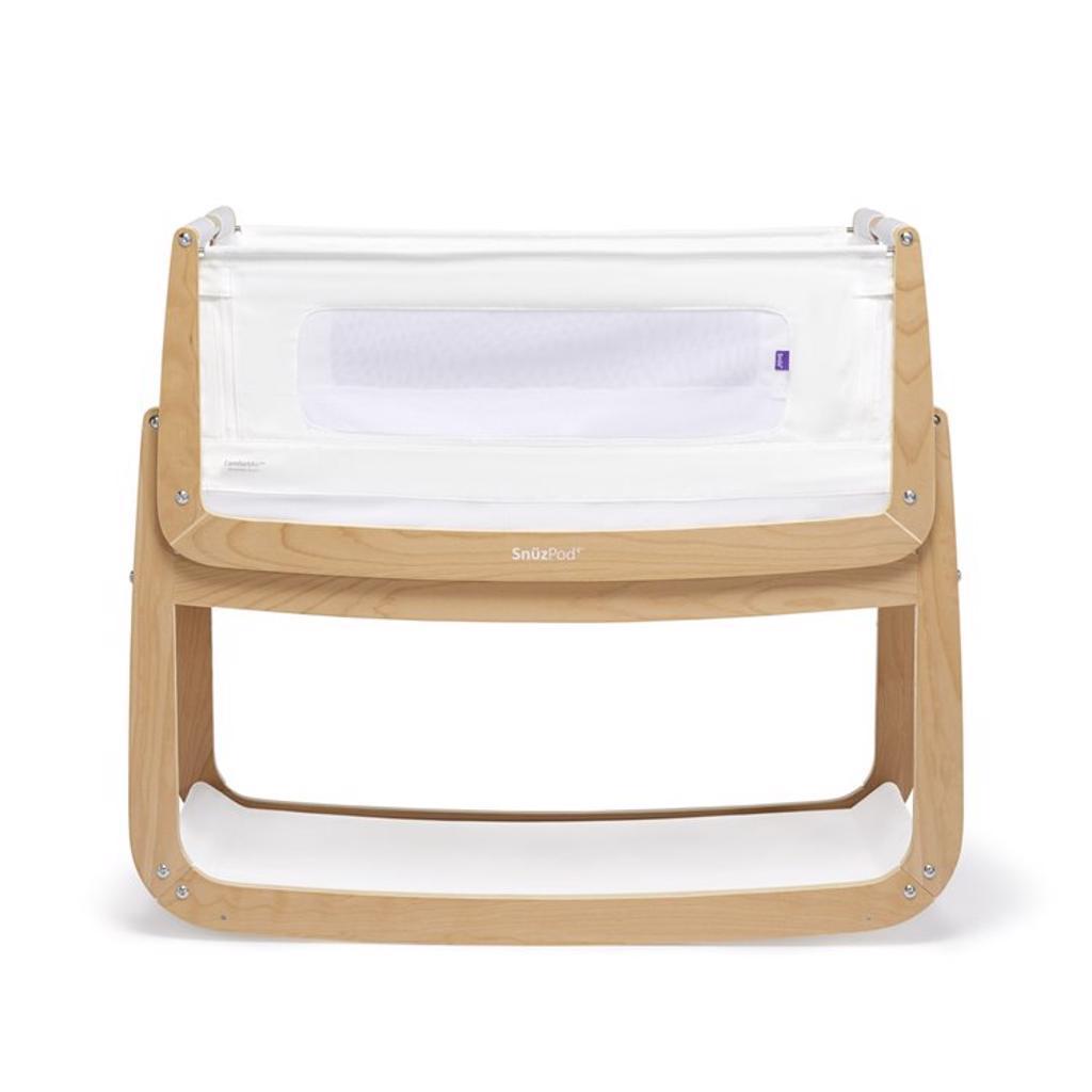 Bambinista-SNUZ-Furniture-SnuzPod⁴ Bedside Crib - Natural