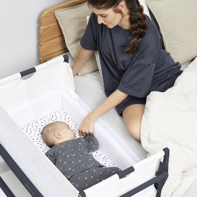 Bambinista-SNUZ-Furniture-SnuzPod⁴ Bedside Crib - Navy