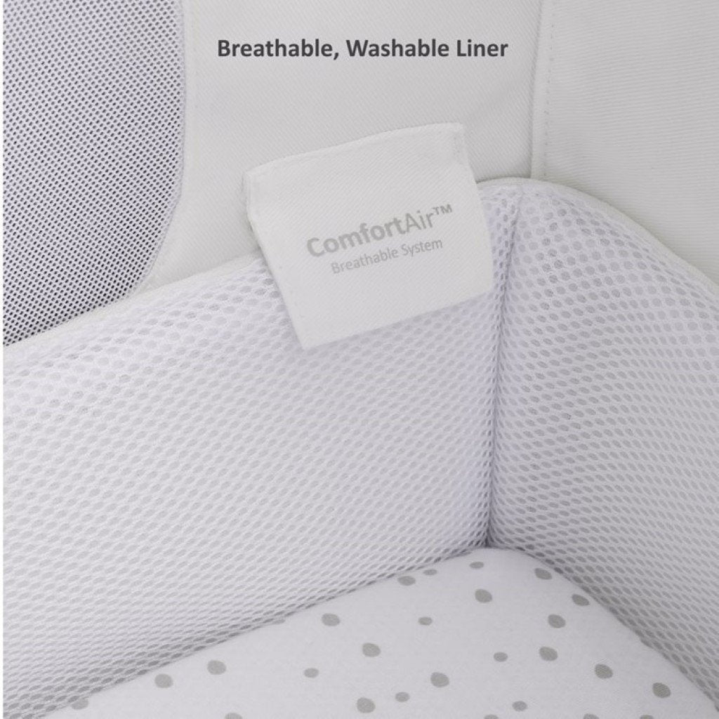 Bambinista-SNUZ-Furniture-SnuzPod⁴ Bedside Crib - Navy