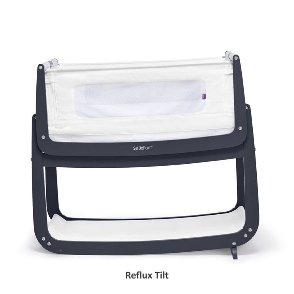 Bambinista-SNUZ-Furniture-SnuzPod⁴ Bedside Crib - Navy