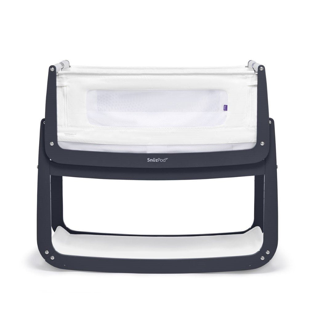 Bambinista-SNUZ-Furniture-SnuzPod⁴ Bedside Crib - Navy