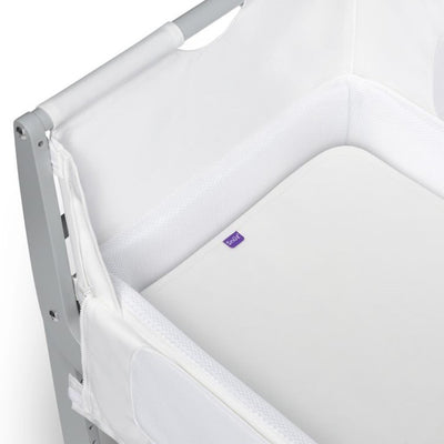 Bambinista-SNUZ-Furniture-SnuzPod⁴ Bedside Crib - Rose White