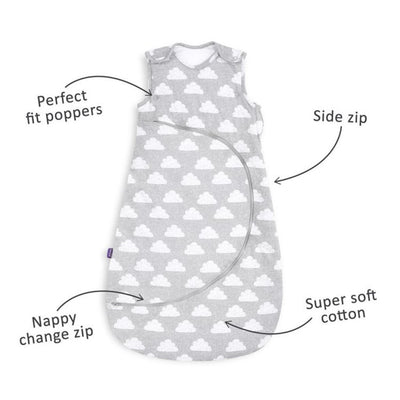 Bambinista-SNUZ-Bedding-SnuzPouch Sleeping Bag, 2.5 Tog - Cloud Nine, 6-18M