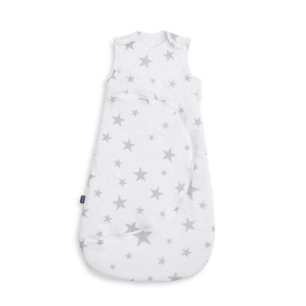 Bambinista-SNUZ-Bedding-SnuzPouch Sleeping Bag, 2.5 Tog - Grey Star, 0-6M