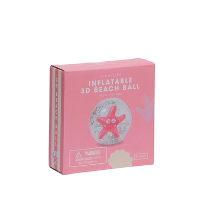 Bambinista-SUNNYLIFE--SUNNYLIFE 3D Inflatable Beach Ball Ocean Treasure Rose