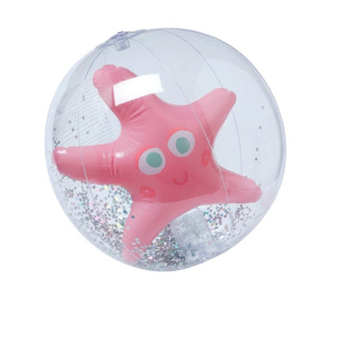 Bambinista-SUNNYLIFE--SUNNYLIFE 3D Inflatable Beach Ball Ocean Treasure Rose
