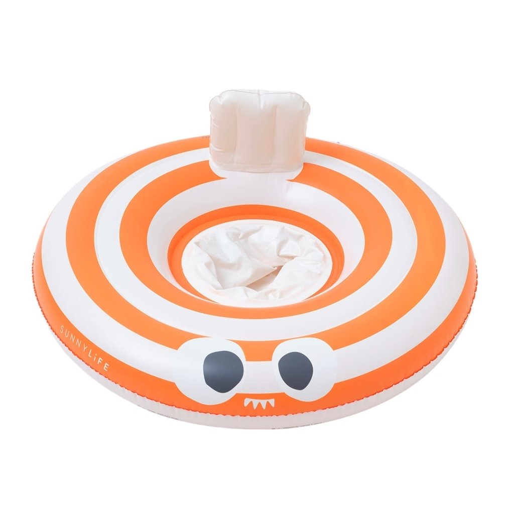 Bambinista-SUNNYLIFE--SUNNYLIFE Baby Seat Sonny the Sea Creature Neon Orange