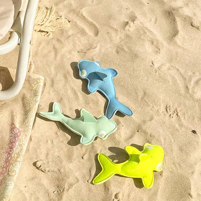 Bambinista-SUNNYLIFE--SUNNYLIFE Dive Buddies Shark Tribe Blue Neon Citrus