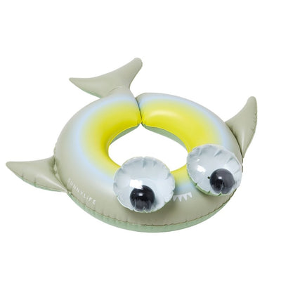 Bambinista-SUNNYLIFE--SUNNYLIFE Kiddy Pool Ring Shark Tribe Khaki