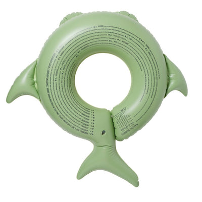 Bambinista-SUNNYLIFE--SUNNYLIFE Kiddy Pool Ring Shark Tribe Khaki