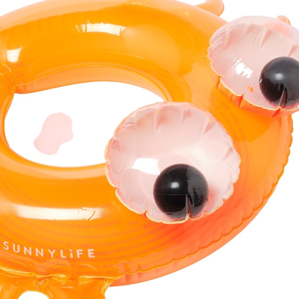 Bambinista-SUNNYLIFE--SUNNYLIFE Kiddy Pool Ring Sonny the Sea Creature Neon