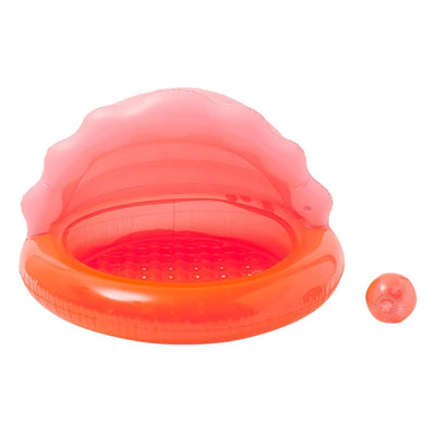 Bambinista-SUNNYLIFE--SUNNYLIFE Kiddy Pool Shell Neon Coral