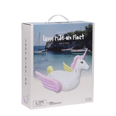 Bambinista-SUNNYLIFE--SUNNYLIFE Luxe Ride-On Float Unicorn Pastel