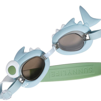Bambinista-SUNNYLIFE--SUNNYLIFE Mini Swim Goggles Shark Tribe Khaki