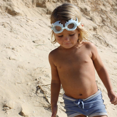 Bambinista-SUNNYLIFE--SUNNYLIFE Mini Swim Goggles Shark Tribe Khaki