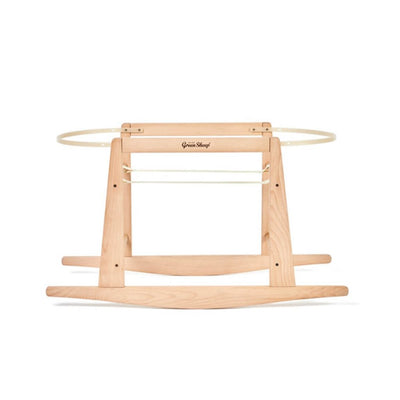 Bambinista-THE LITTLE GREEN SHEEP-Furniture-THE LITTLE GREEN SHEEP Moses Basket and Rocking Stand Bundle - Linen