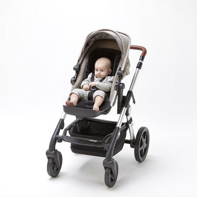 Bambinista-THE LITTLE GREEN SHEEP-Travel-The Little Green Sheep Natural Sheepskin Pram Liner - Charcoal