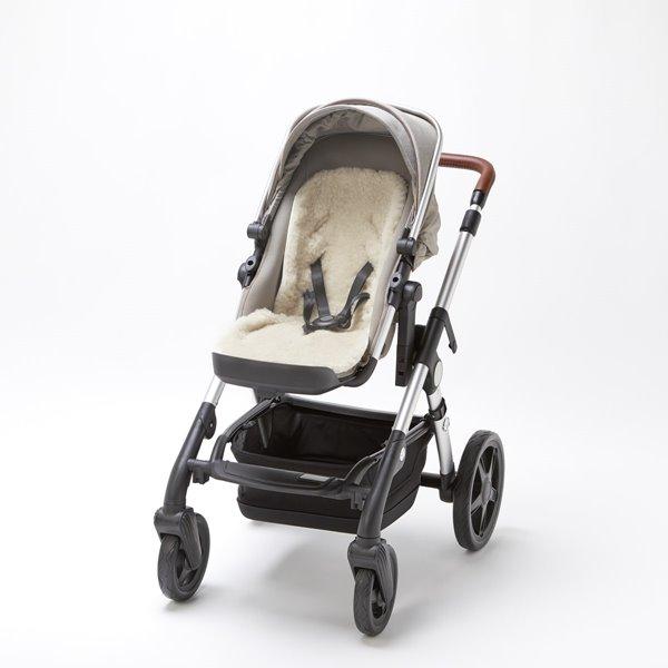 Bambinista-THE LITTLE GREEN SHEEP-Travel-The Little Green Sheep Natural Sheepskin Pram Liner - Ivory