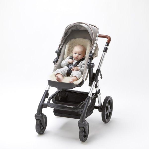 Bambinista-THE LITTLE GREEN SHEEP-Travel-The Little Green Sheep Natural Sheepskin Pram Liner - Ivory
