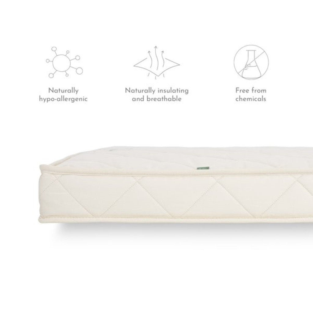 THE LITTLE GREEN SHEEP Natural Twist Cot Bed Mattress to fit Boori
