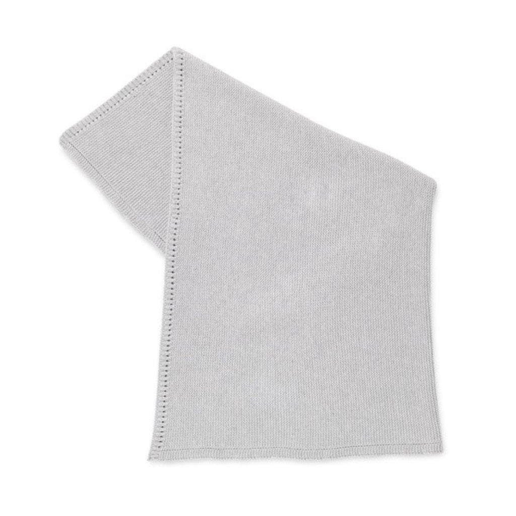 Bambinista-THE LITTLE GREEN SHEEP-Blankets-The Little Green Sheep Organic Knitted Cellular Baby Blanket - Dove
