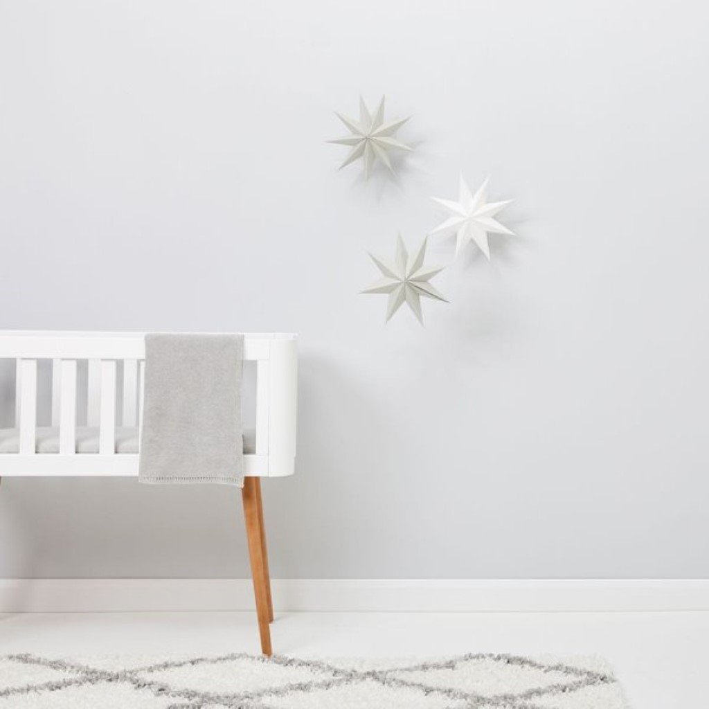 Bambinista-THE LITTLE GREEN SHEEP-Blankets-The Little Green Sheep Organic Knitted Cellular Baby Blanket - Dove