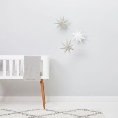 Bambinista-THE LITTLE GREEN SHEEP-Blankets-The Little Green Sheep Organic Knitted Cellular Baby Blanket - Dove