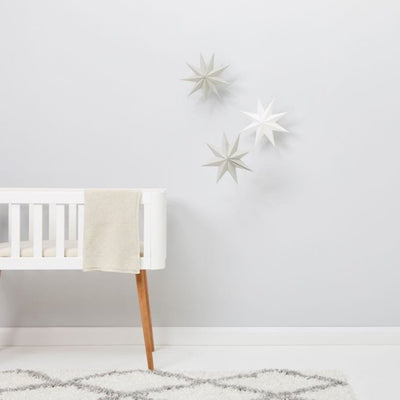 Bambinista-THE LITTLE GREEN SHEEP-Blankets-The Little Green Sheep Organic Knitted Cellular Baby Blanket - Linen