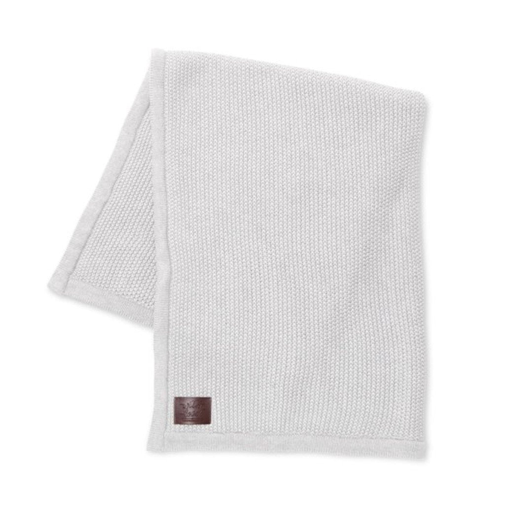 Bambinista-THE LITTLE GREEN SHEEP-Blankets-The Little Green Sheep Organic Knitted Fleece Baby Blanket - Dove