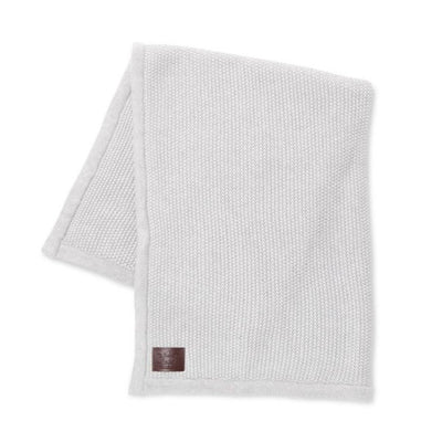 Bambinista-THE LITTLE GREEN SHEEP-Blankets-The Little Green Sheep Organic Knitted Fleece Baby Blanket - Dove